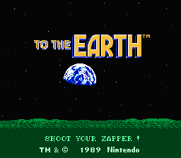 To the Earth title screenshot